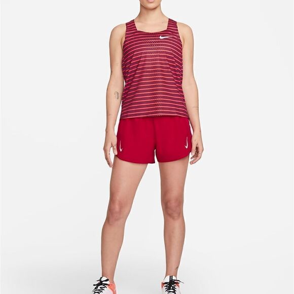Nike Aeroswift Running Racing Singlet Tank Top Dri-Fit ADV Red Orange White XS - Picture 8 of 17
